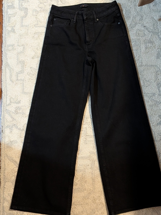 Quince Denim - Quince Bella Stretch Wide Leg Jeans- 30" Inseam - Black